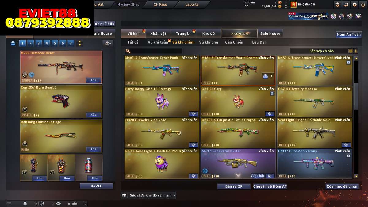 shop acc cf uy tin gia re